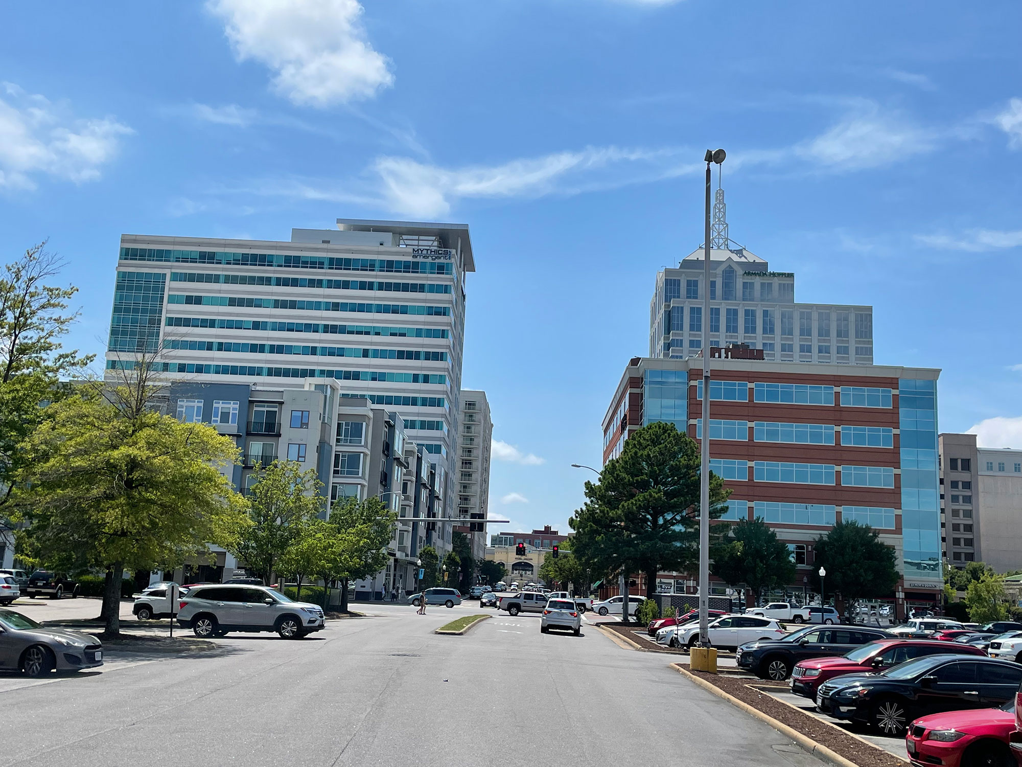 Town Center Virginia Beach office and residential buildings